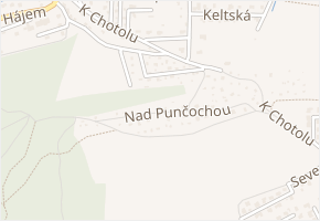 Nad Punčochou v obci Statenice - mapa ulice