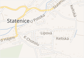 Nad Strání v obci Statenice - mapa ulice