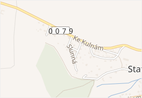 Slunná v obci Statenice - mapa ulice