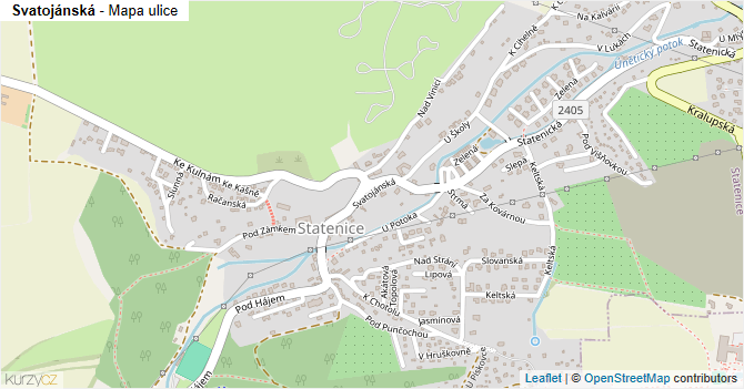 Svatojánská - mapa ulice