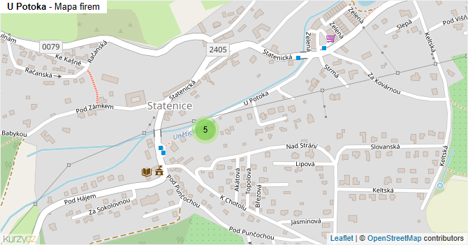 U Potoka - mapa firem