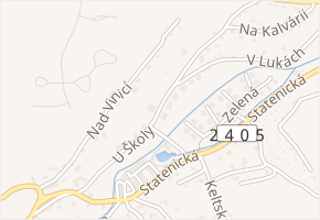 U Školy v obci Statenice - mapa ulice