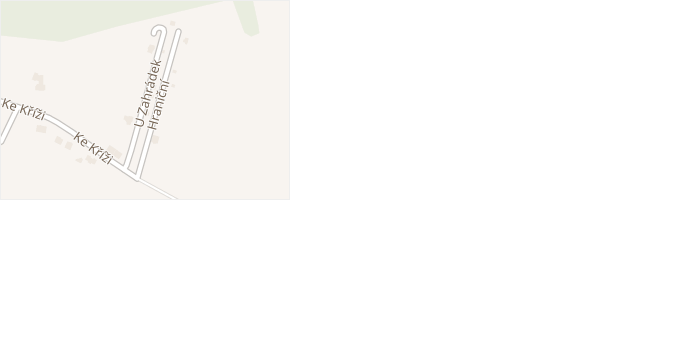 U Zahrádek v obci Statenice - mapa ulice