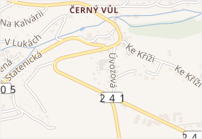 Úvozová v obci Statenice - mapa ulice