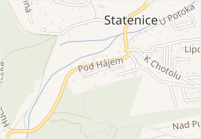 Za Sokolovnou v obci Statenice - mapa ulice