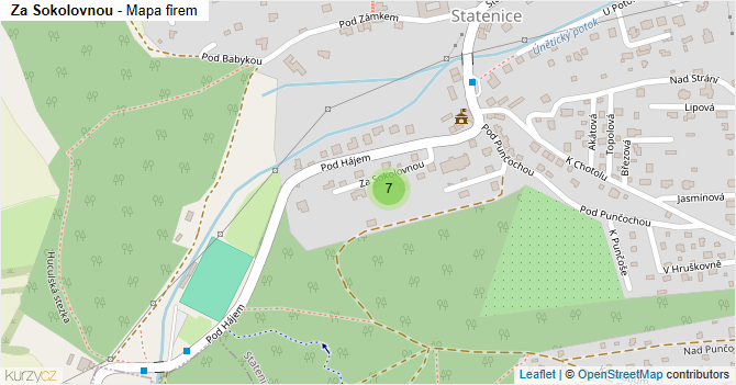 Za Sokolovnou - mapa firem