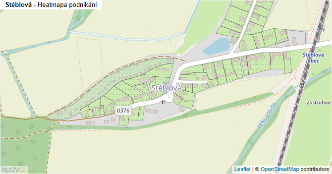 Stéblová - mapa podnikání