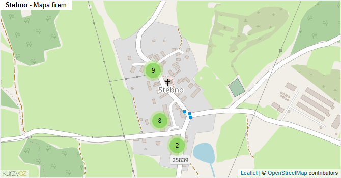 Stebno - mapa firem