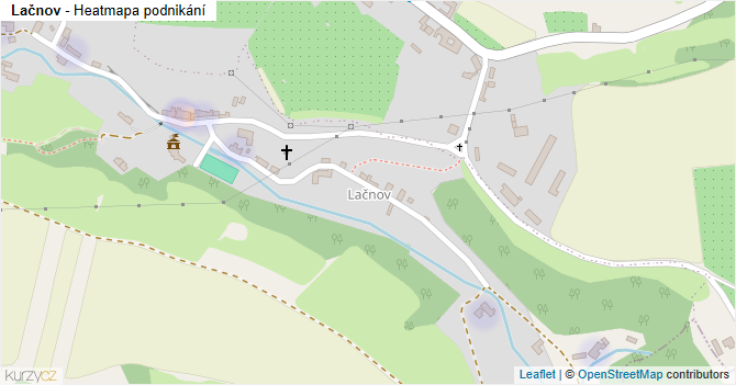 Lačnov - mapa podnikání