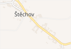 Štěchov v obci Štěchov - mapa části obce