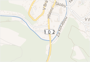 V Kocábech v obci Štěchovice - mapa ulice