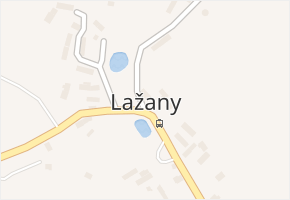 Lažany v obci Štědrá - mapa části obce