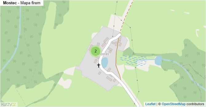 Mostec - mapa firem