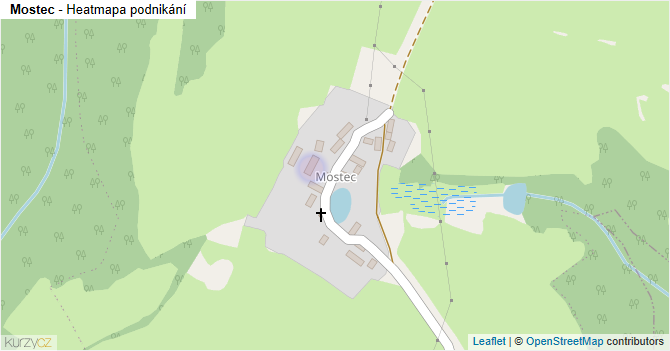 Mostec - mapa podnikání