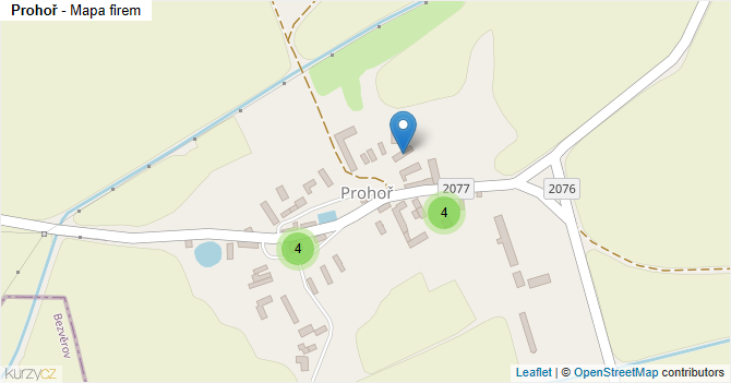 Prohoř - mapa firem