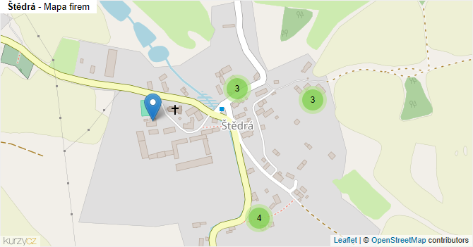 Štědrá - mapa firem