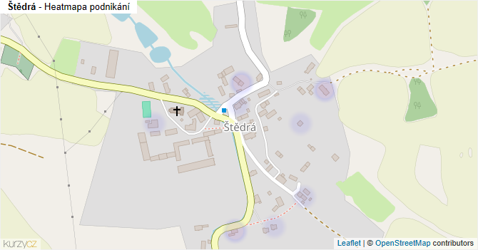 Štědrá - mapa podnikání