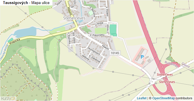Taussigových - mapa ulice