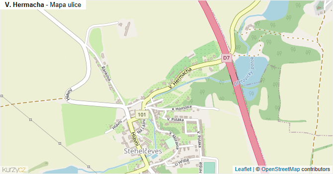 V. Hermacha - mapa ulice