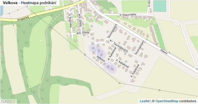 Velkova - mapa podnikání