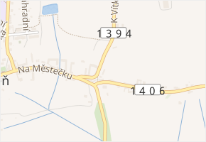K Vítkovu v obci Štěkeň - mapa ulice