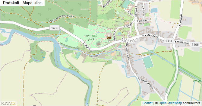 Podskalí - mapa ulice