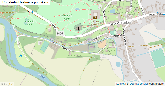 Podskalí - mapa podnikání