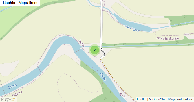 Rechle - mapa firem