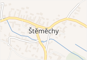 Štěměchy v obci Štěměchy - mapa části obce