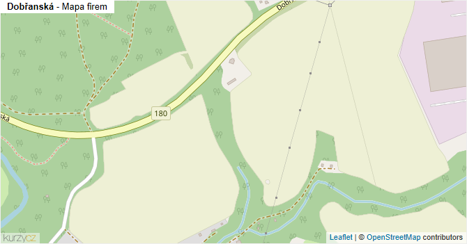 Dobřanská - mapa firem