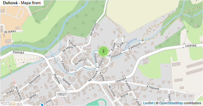 Duhová - mapa firem