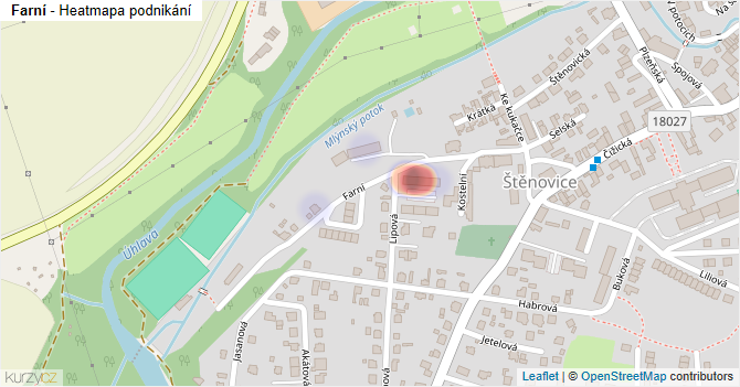 Farní - mapa podnikání