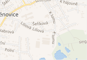 Fialková v obci Štěnovice - mapa ulice