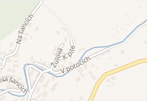 K pile v obci Štěnovice - mapa ulice