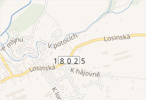 Losinská v obci Štěnovice - mapa ulice