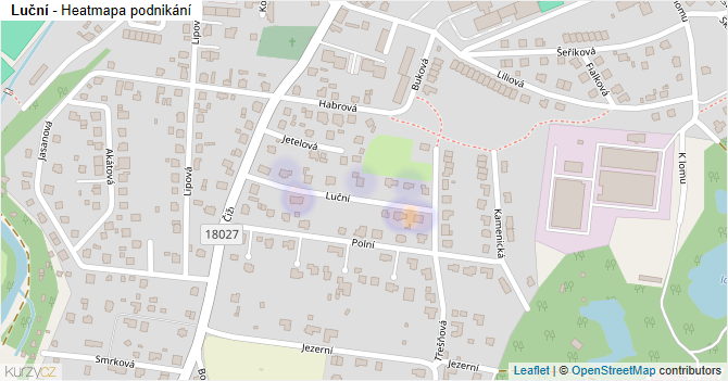 Luční - mapa podnikání