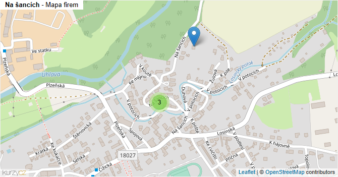 Na šancích - mapa firem