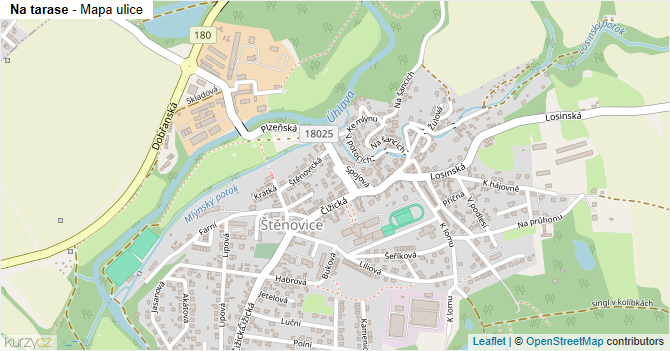 Na tarase - mapa ulice