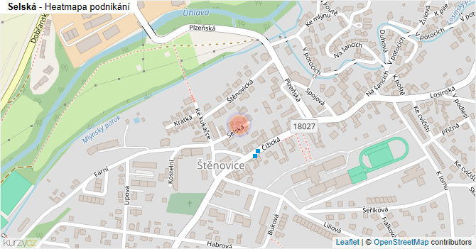 Selská - mapa podnikání