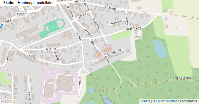 Skalní - mapa podnikání