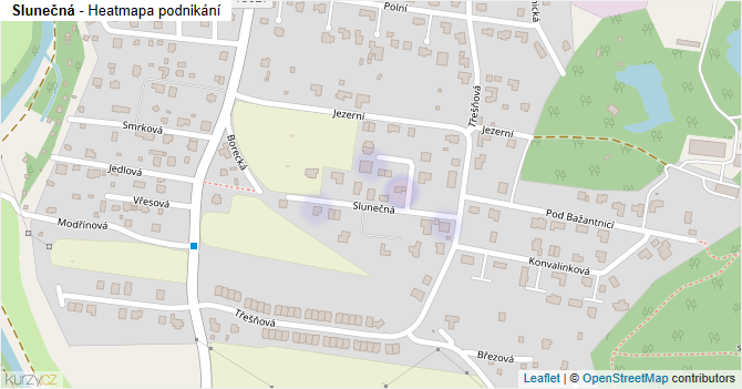 Slunečná - mapa podnikání