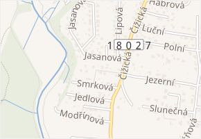 Smrková v obci Štěnovice - mapa ulice