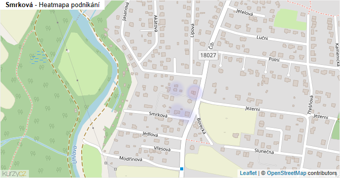 Smrková - mapa podnikání