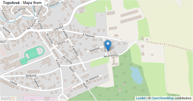 Topolová - mapa firem