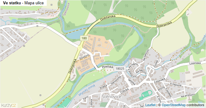 Ve statku - mapa ulice