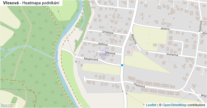 Vřesová - mapa podnikání