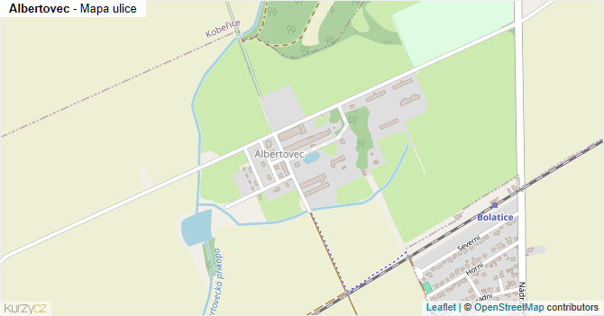 Albertovec - mapa ulice