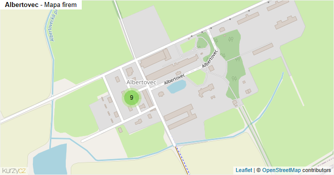 Albertovec - mapa firem