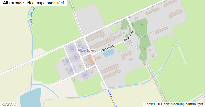Albertovec - mapa podnikání