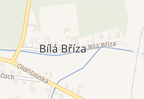 Bílá Bříza v obci Štěpánkovice - mapa ulice